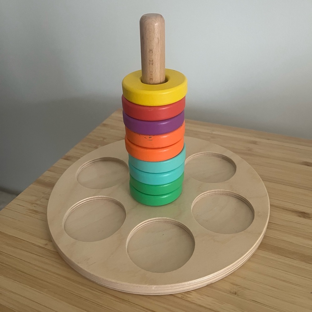Lovevery ring stacker from the Babbler kit